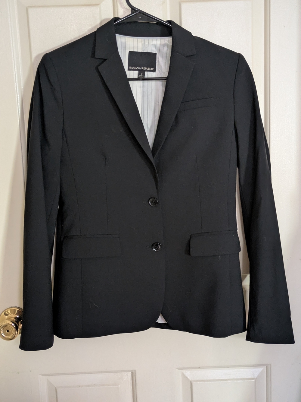 Banana Republic Women's Black Tailored Blazer Petite 2